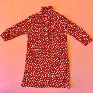 ★ Vanessa Seward & A.P.C. silk mini floral dress